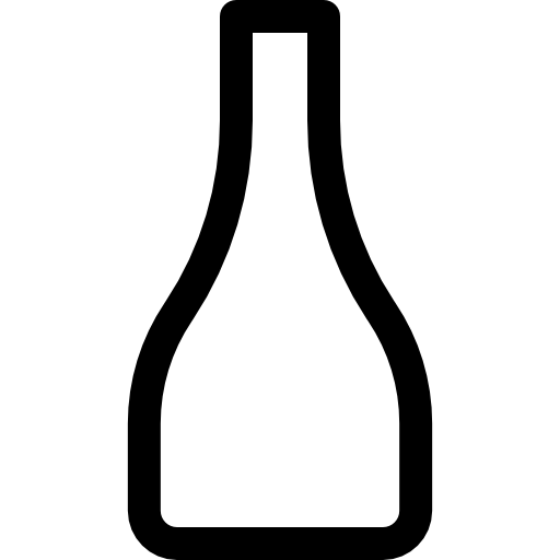 bottiglia Basic Rounded Lineal icona