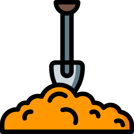 Shovel Basic Miscellany Lineal Color icon