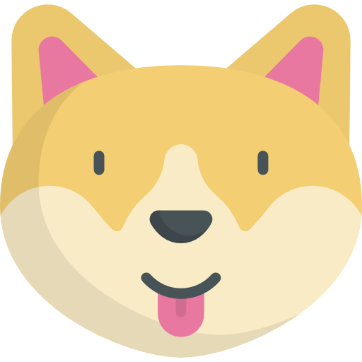 Dog Kawaii Flat icon