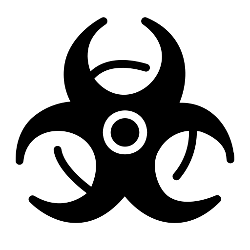 Знак биологической опасности Generic Glyph иконка