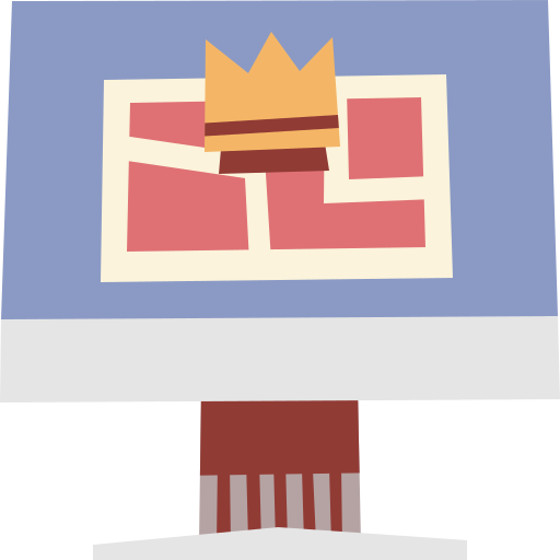 Map Cartoon Flat icon