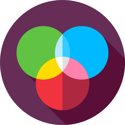 rgb Flat Circular Flat icon