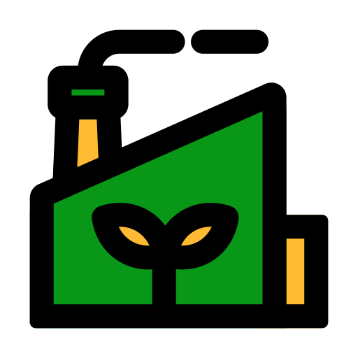 grüne fabrik Generic Outline Color icon