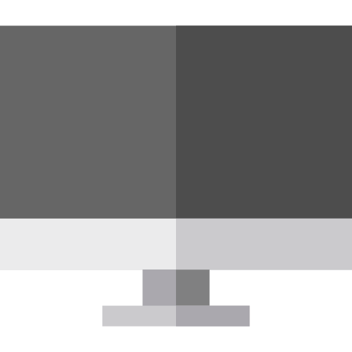 Monitor Basic Straight Flat icon