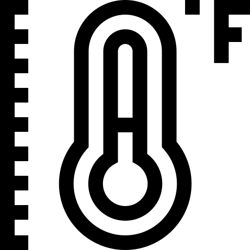 fahrenheit Basic Straight Lineal Ícone