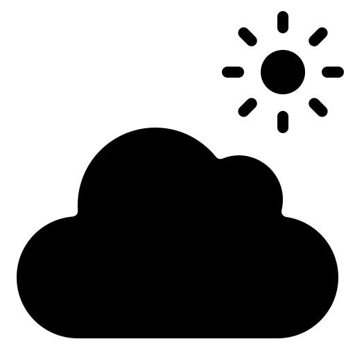 nublado Generic Glyph Ícone