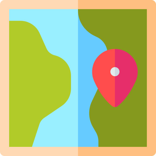 Map Basic Rounded Flat icon