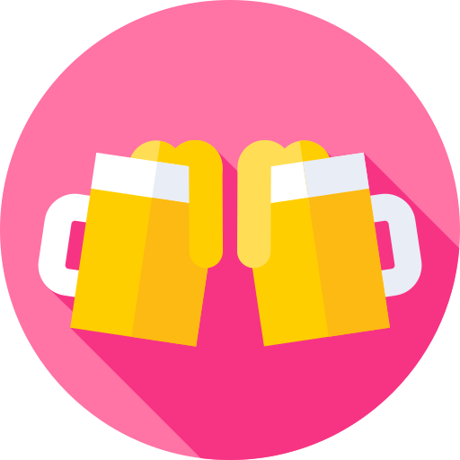 Beer Flat Circular Flat icon