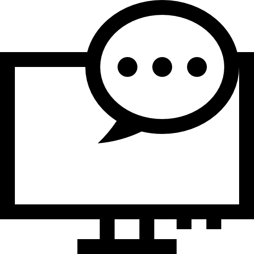 moniteur Basic Straight Lineal Icône