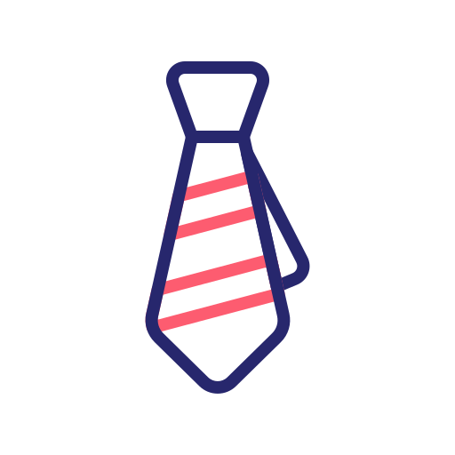 Tie Generic Outline Color icon