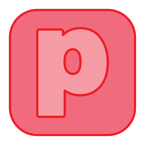 buchstabe p Generic Outline Color icon