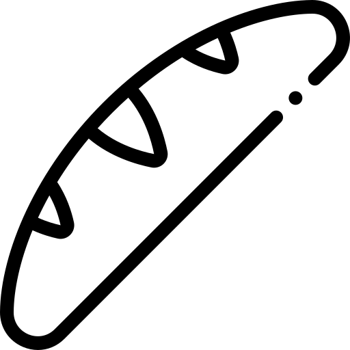 chleb Detailed Rounded Lineal ikona