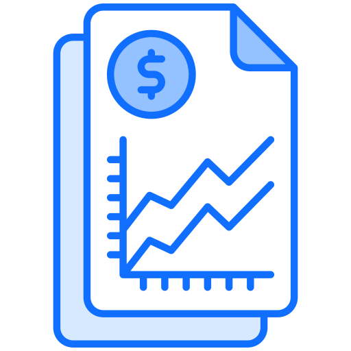 Business report Generic Blue icon