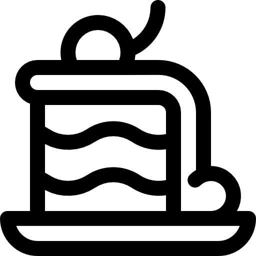 ciasto Basic Rounded Lineal ikona