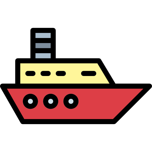 Ship Smalllikeart Lineal Color icon