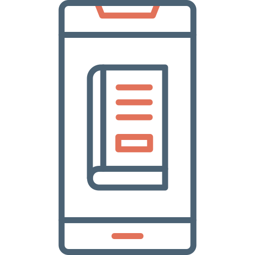 スマートフォン Generic Outline Color icon