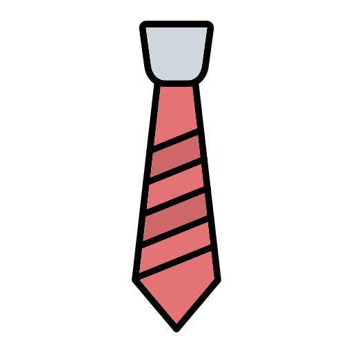 Tie Generic Outline Color icon