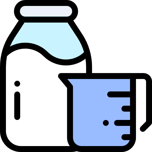 milch Detailed Rounded Lineal color icon