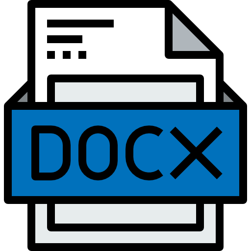 docx kank Lineal Color icon