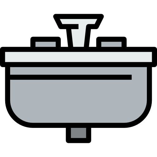 Sink kank Lineal Color icon