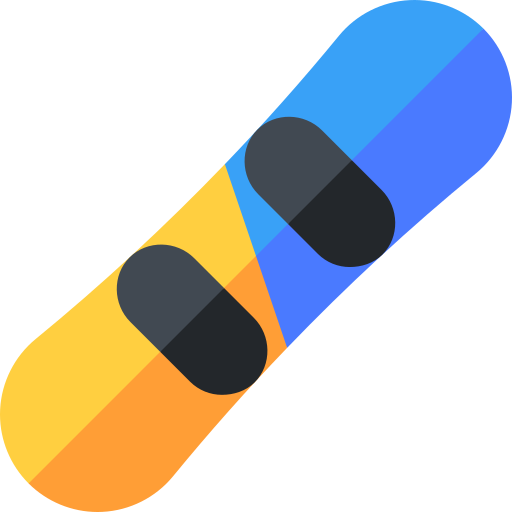 Snowboard Basic Rounded Flat icon