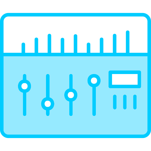 mixador de som Generic Blue Ícone
