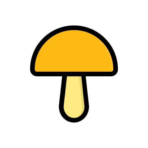 Mushroom Generic Outline Color icon