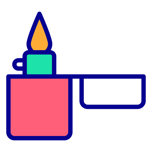 feuerzeug Generic Outline Color icon