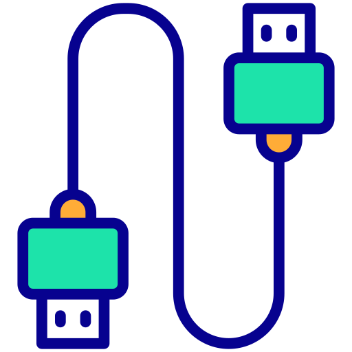 cabo usb Generic Outline Color Ícone