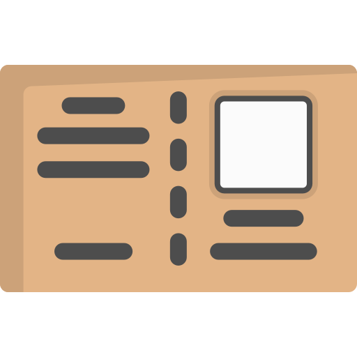 Postcard Generic Flat icon