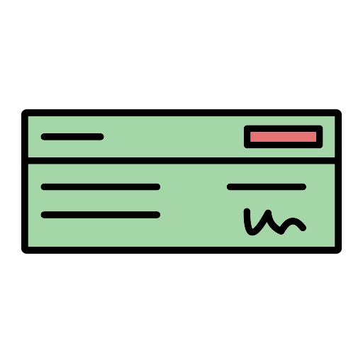 Cheque Generic Outline Color icon