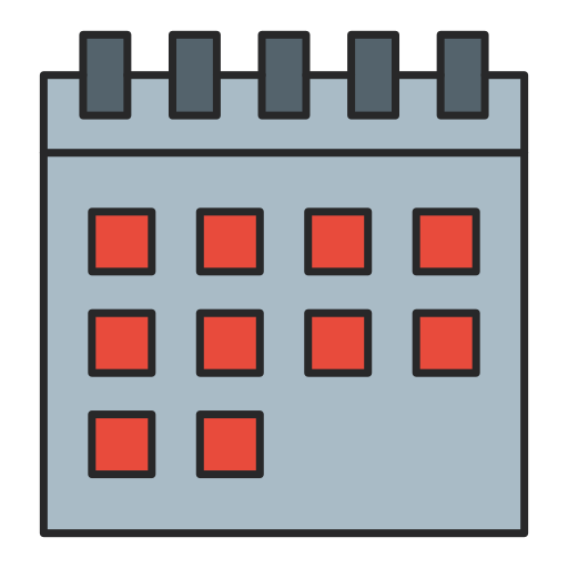 Calendar Generic Outline Color icon