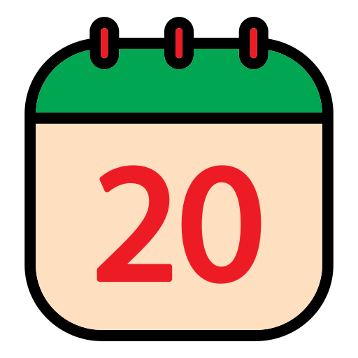 Calendar date Generic Outline Color icon