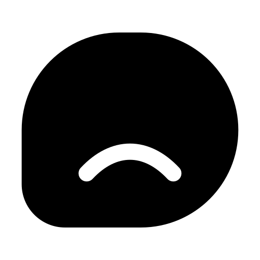 triste Generic Glyph Icône