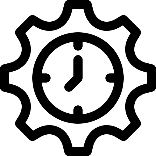 temps Basic Rounded Lineal Icône