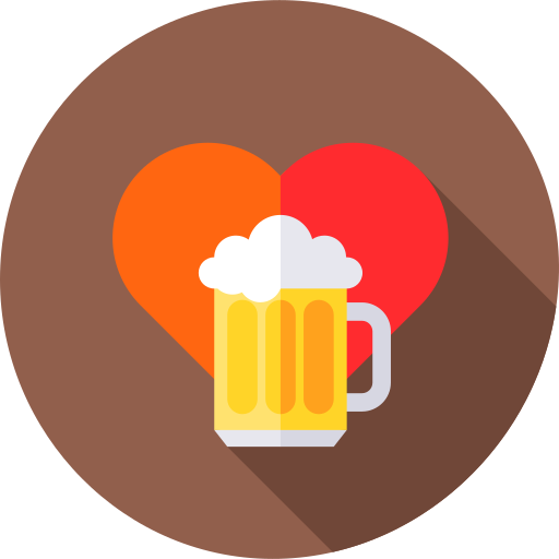 ビール Flat Circular Flat icon