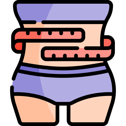 Waist Kawaii Lineal color icon