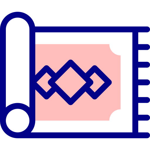 양탄자 Detailed Mixed Lineal color icon