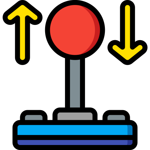 joystick Basic Miscellany Lineal Color icoon