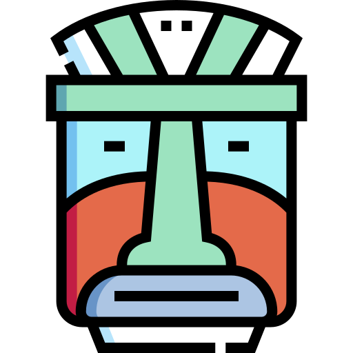 tiki Detailed Straight Lineal color icon