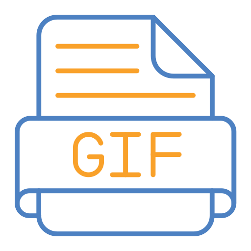 gif Generic Outline Color Icône