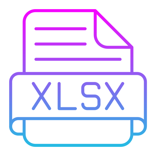 xlsx Generic Gradient icon