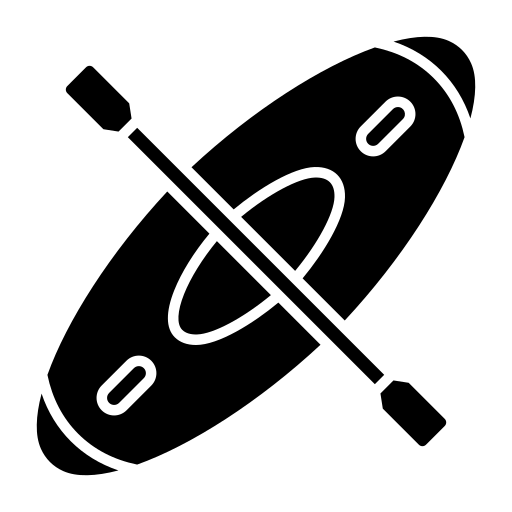 canoë-kayak Generic Glyph Icône