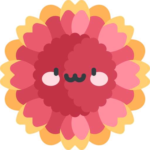 gaillardia Kawaii Flat icon