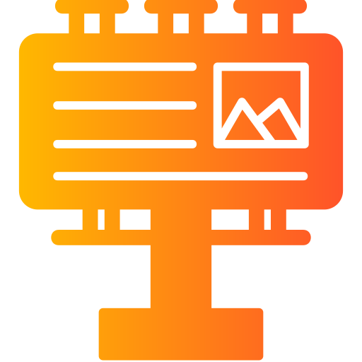 painel publicitário Generic Flat Gradient Ícone