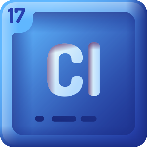 Chlorine 3D Color icon