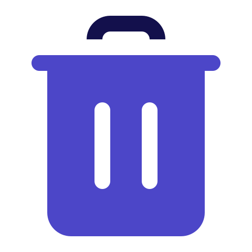 삭제 Generic Blue icon