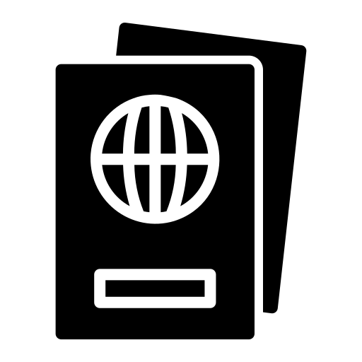 passaporte Generic Glyph Ícone