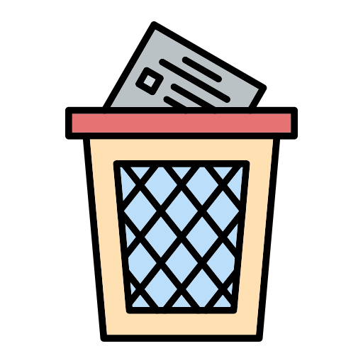 Bin Generic Outline Color icon