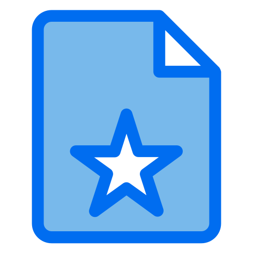 お気に入り Generic Blue icon